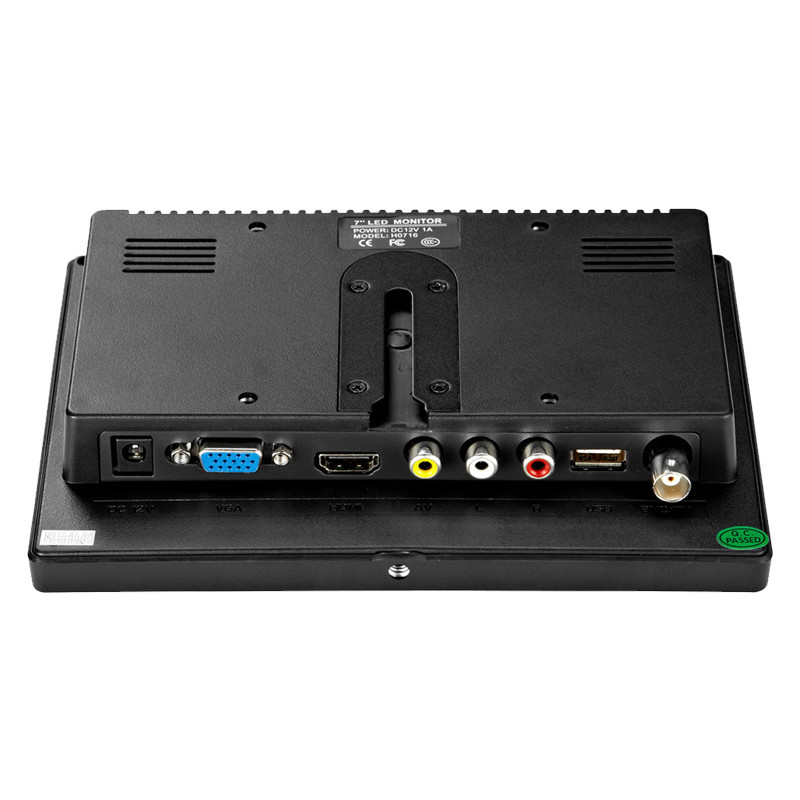 Polcd industriële 7 inch ingebedde waterdichte touchscreen-paneelmonitor HDMi plastic behuizing