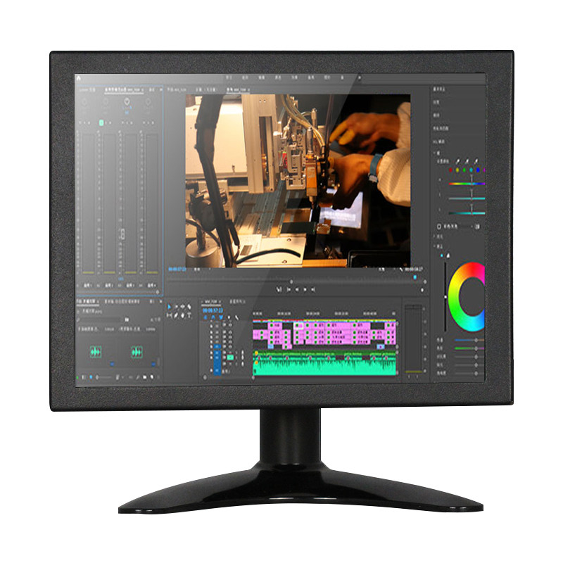Polcd Multi Function 8 Inch VGA TFT LED-display Ingebouwde industriële monitor Metaalmateriaal
