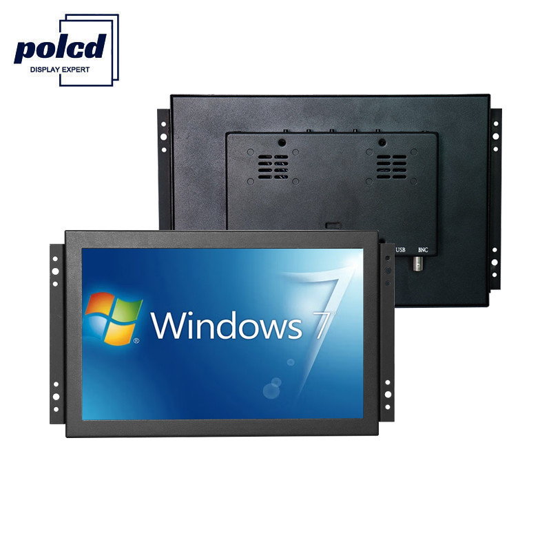 Polcd TFT LCD-scherm 10,1 inch industriële touchscreen-monitor Hoge helderheid IP65 zwart