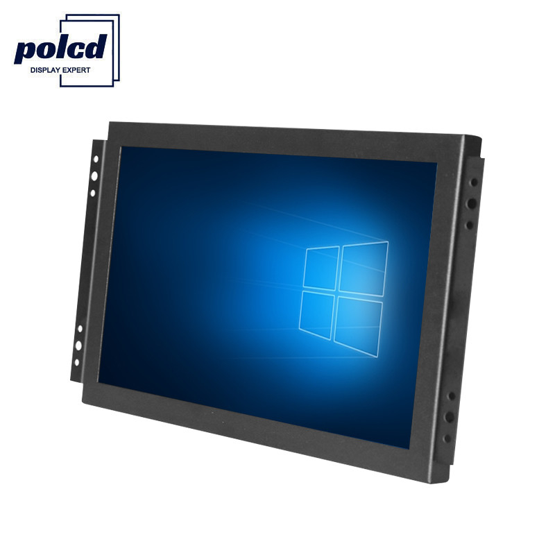 Polcd TFT LCD-scherm 10,1 inch industriële touchscreen-monitor Hoge helderheid IP65 zwart