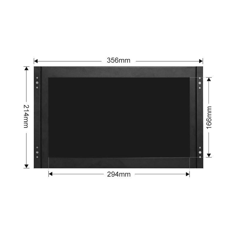 Polcd 13,3-inch metalen behuizing industriële LCD-monitor Open frame touchscreen VGA HDMI
