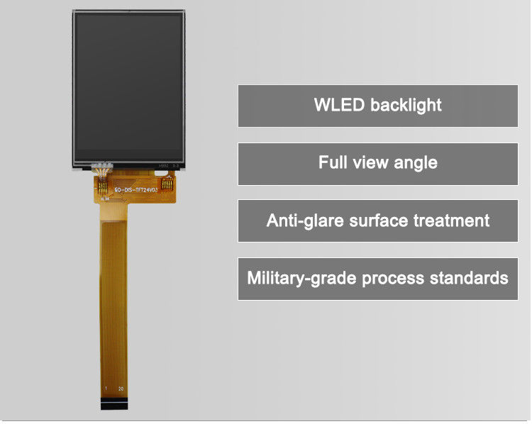 Polcd het Bekijken Richting 12 0 ' het Touche screenvertoningen Kleine 2.4inch van de Klokkleur 262k