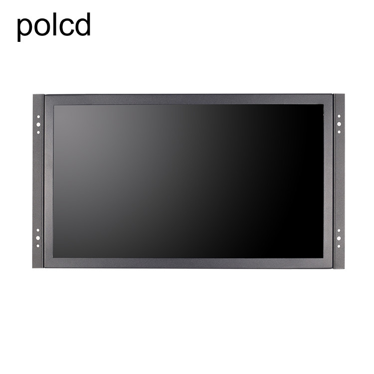 Opgezette de Muur van het Polcdmetaal bedde 15,6 Duimlcd Monitor Industriële IPS HDMI VGA Haven in