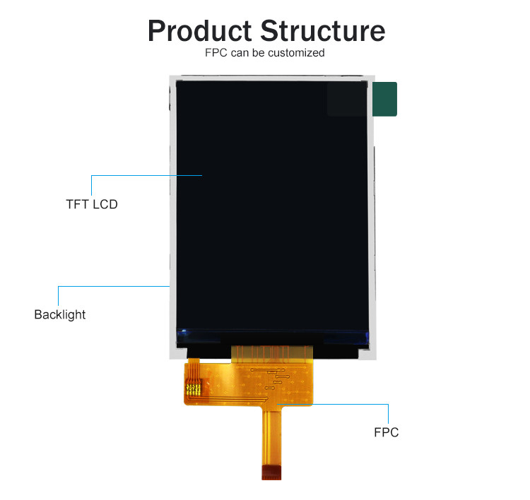 Polcd 2,8“ TFT-Kleurenlcd Touch screenili9341 Bestuurder Display Module