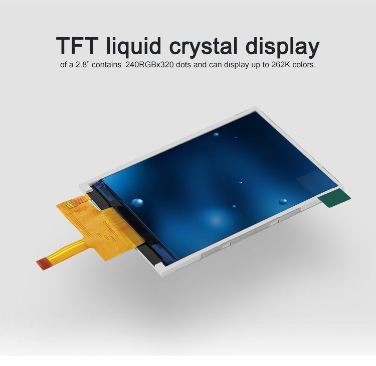 Polcd 2,8“ TFT-Kleurenlcd Touch screenili9341 Bestuurder Display Module