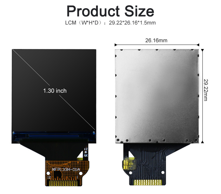 ST7789V het Touche screen240*240 Hoogtepunt van IC TFT LCD - mening voor Slimme Horloges