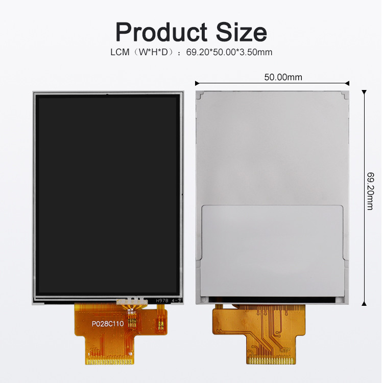 Polcd 260 Nit 240x320 Lcd 2,8 inch ST7789V Touch Panel Lcd 4-draads SPI