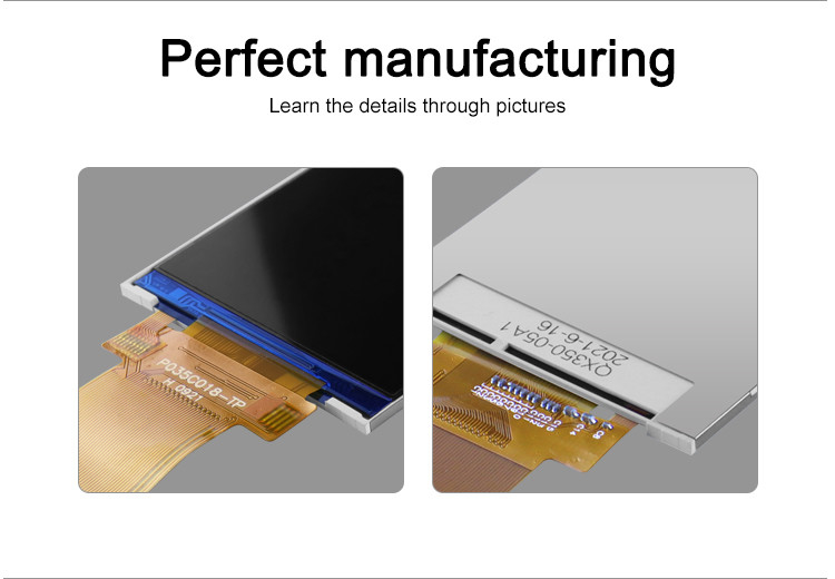 3.5 inch LCD-paneelmodule 320x480 RGB Spi Interface Full Color Tft Lcm Display Polcd