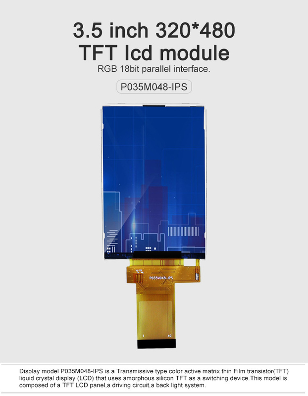 320x480 3,5 inch Tft Lcd Display 18 Bit Parallel Rgb Interface Kleine grootte