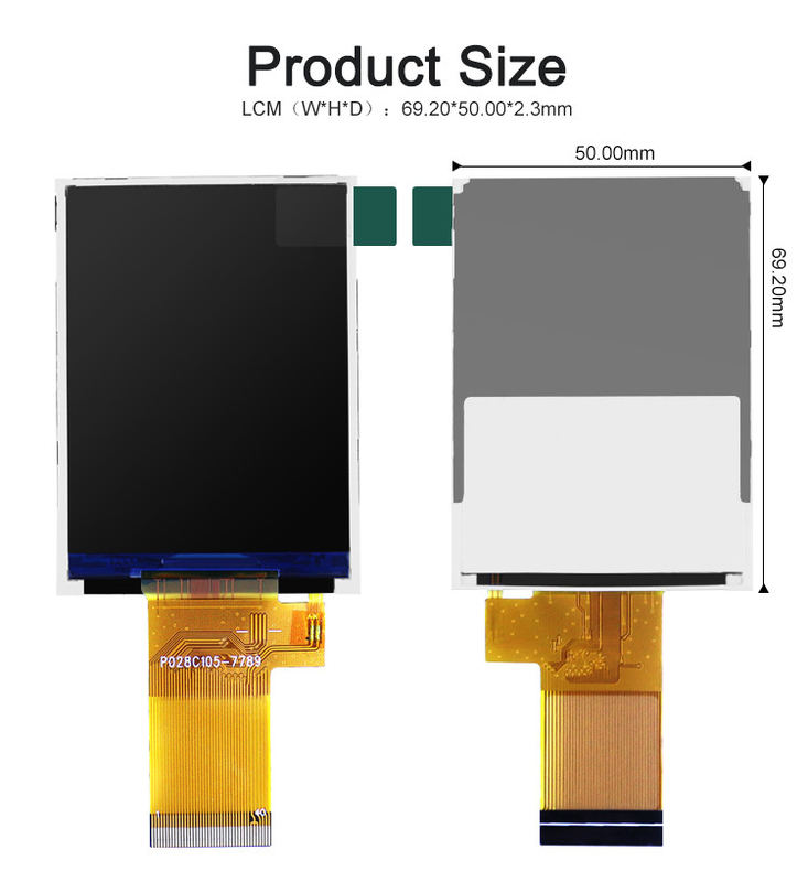 Mcu 37 Pin 2,8 inch touchscreen lcd display module met weerstand aanraking