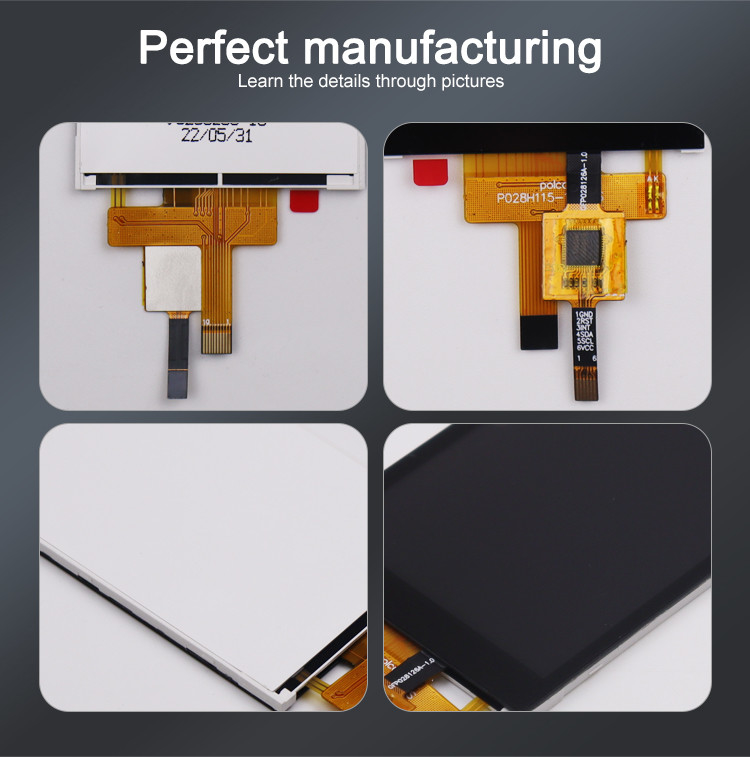 2.8 inch RGB Tft Lcd-module 240x320 4 draad Resistive Touch Screen of capacitieve touchscreen