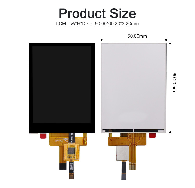 2.8 inch RGB Tft Lcd-module 240x320 4 draad Resistive Touch Screen of capacitieve touchscreen