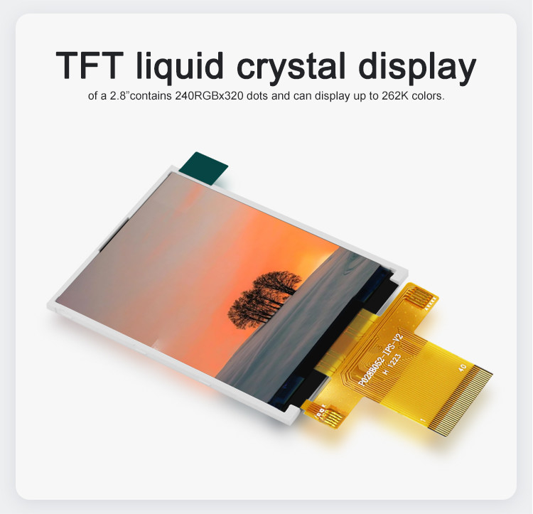 Polcd MCU 9 BIT 2,8 Inch Lcd Tft Display 240X320 Tft Kleurenscherm Commercieel