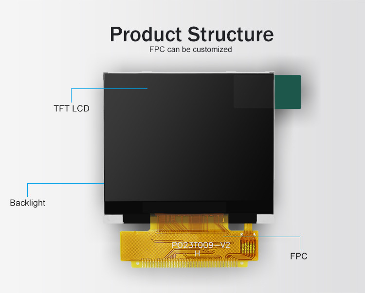 Polcd 2.31 inch 320x240 Resolutie 8080 MCU interface ILI9342C Kleur LCD Display Module