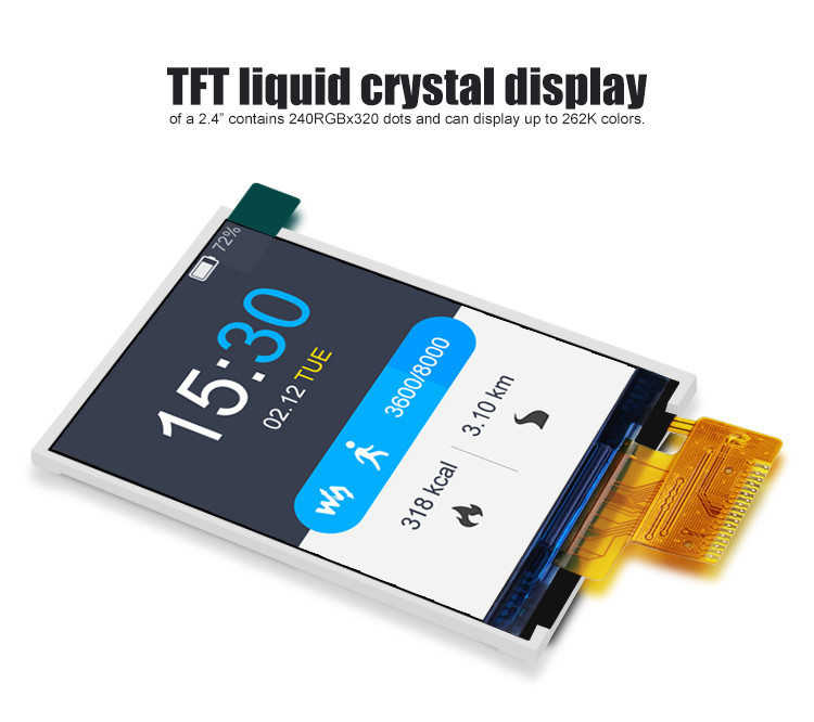 Polcd ST7789V2 HD TFT-scherm RoHS 2.4 Tft Spi 240x320 3-draads 2-lijns