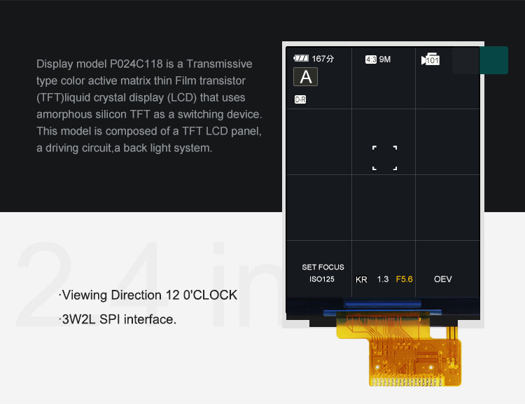 Polcd ST7789V2 HD TFT-scherm RoHS 2.4 Tft Spi 240x320 3-draads 2-lijns