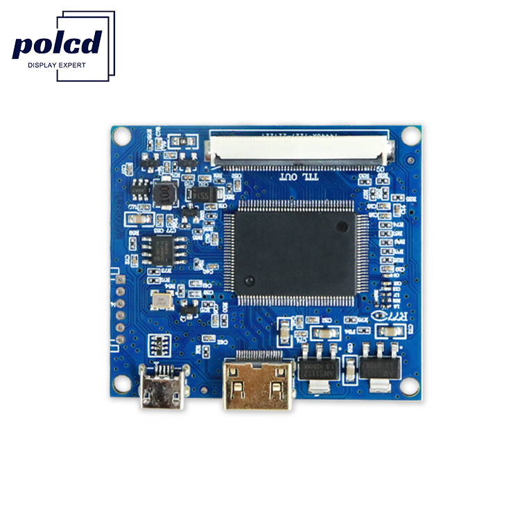VGA Polcd Universal Lcd Controller Board Op maat gemaakt TTL RGB 40 Pin 50 Pin FPC