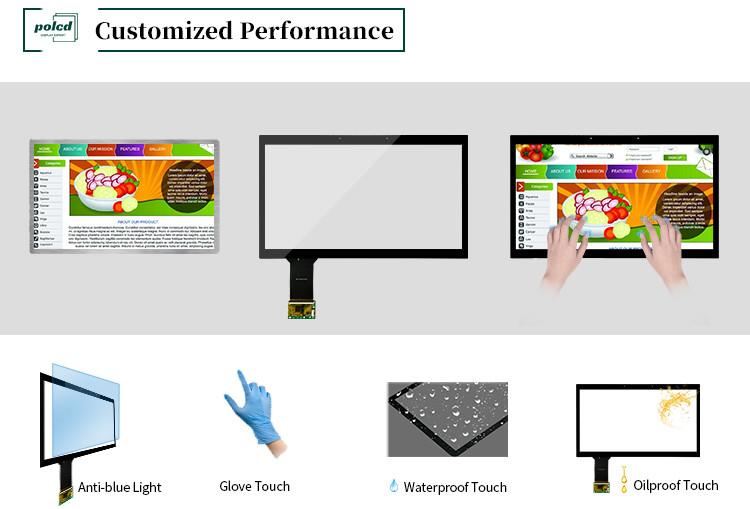 Polcd 13,3 inch Glas Multi Points Touch Panel Waterdicht CTP ILI2511 GG Capacity Touchscreen