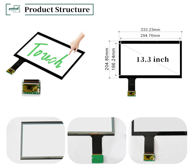 Polcd 13,3 inch Glas Multi Points Touch Panel Waterdicht CTP ILI2511 GG Capacity Touchscreen