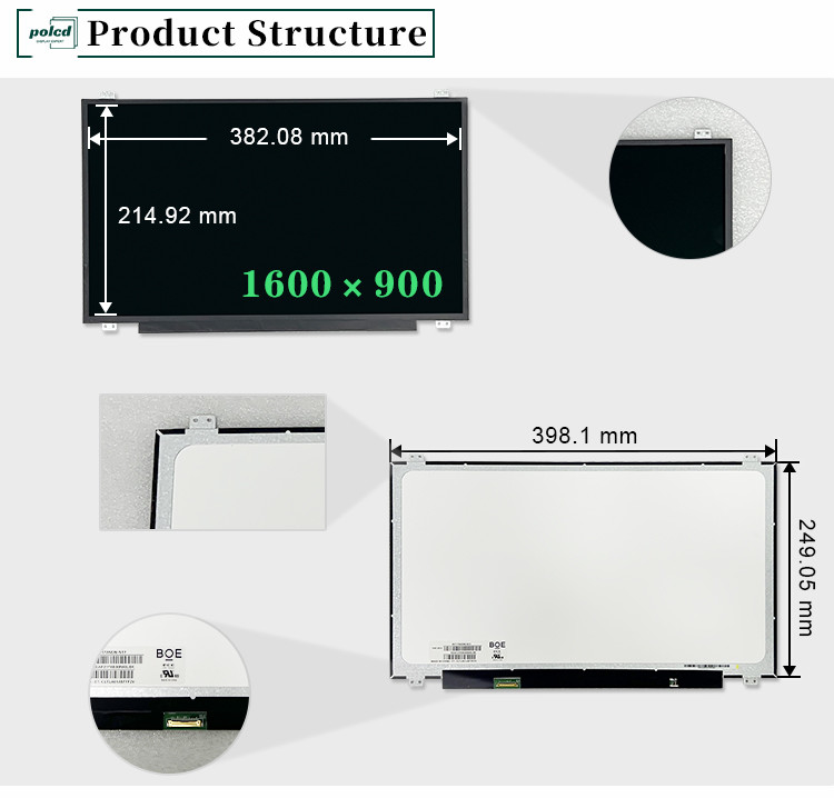 17.3 inch Tft Lcm Module Originele NT173WDM-N17 30pin 220 Nit 1600x900 EDP LED Laptop Screen Display