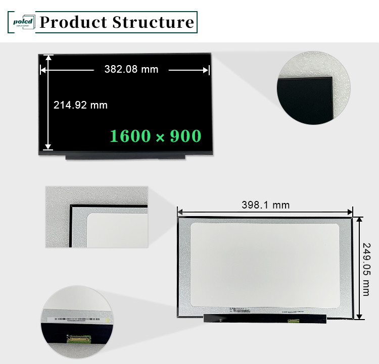 17.3 inch Originele NT173WDM-N23 1600x900 Transmisief eDP 60Hz 30 Pins Vervangend LCD-schermpaneel voor laptop