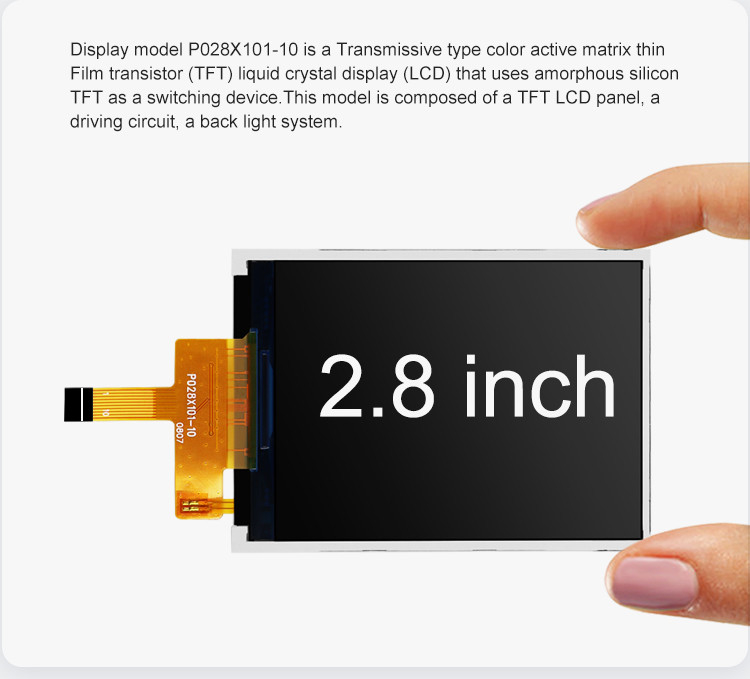 Polcd ST7789V 2,8 inch Ips-scherm 12 0'CLOCK TFT LCD-module ISO9001