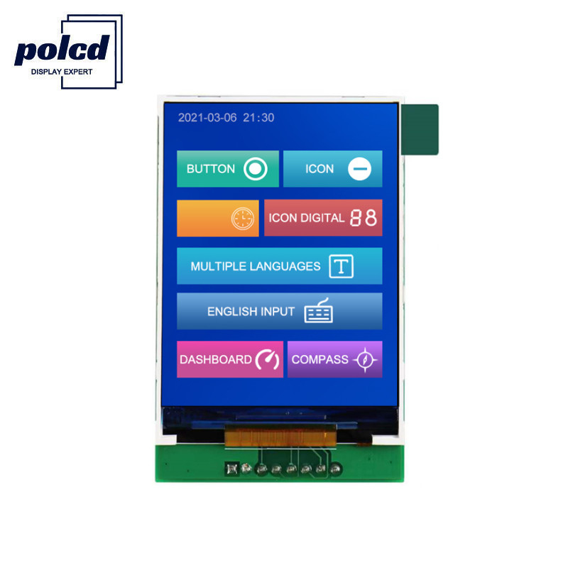 Polcd RoHS-kleur 262K Lcd Tft 2,4-inch ST7789V2 Tft-aanraakscherm