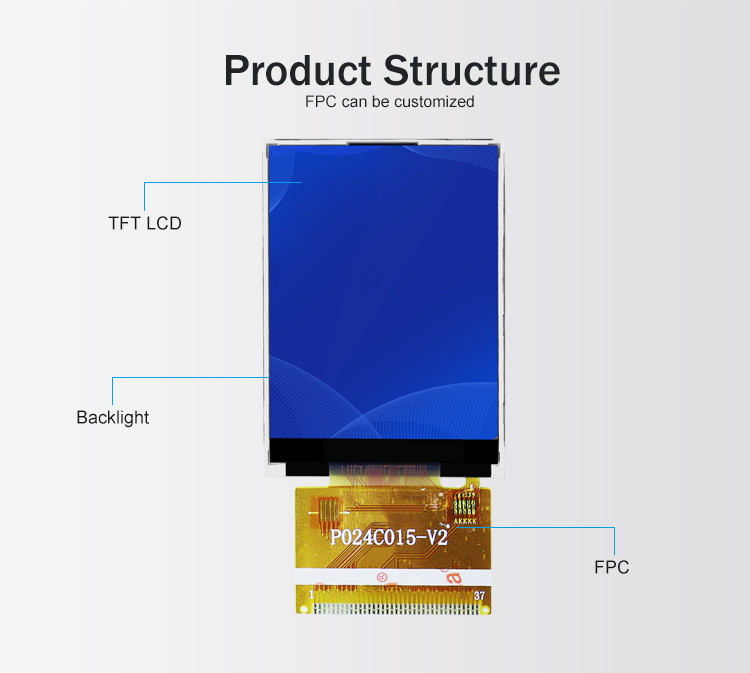 Polcd ILI9341V TFT LCD-module 2,4 inch Tft Spi 240x320 8080 MCU 8 Bit