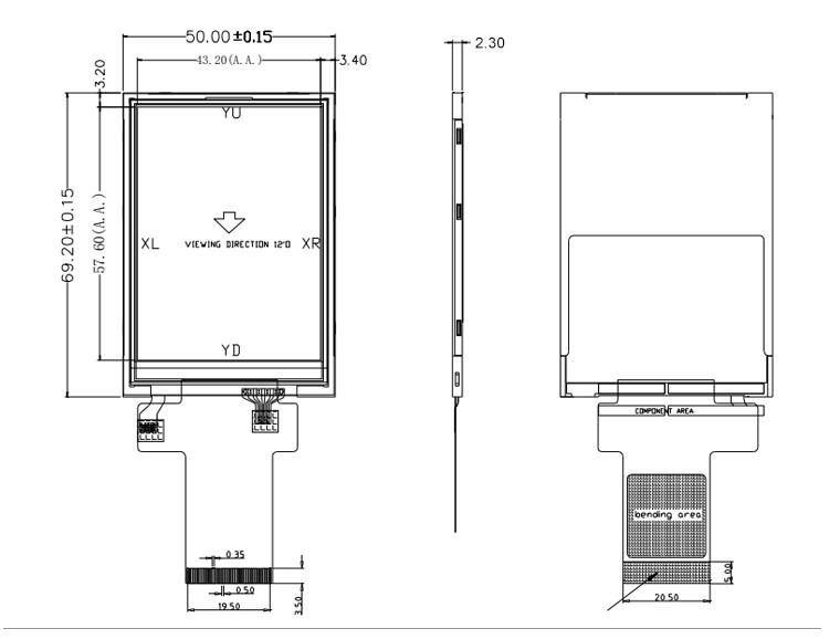 Polcd ILI9341V TFT-scherm met hoge helderheid 16-bits 2,8-inch Raspberry Pi-scherm