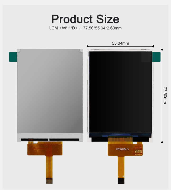 Polcd ST7789V 3,2 inch TFT LCD-kleurenscherm 262K TFT LCD-scherm 48,6 mm 12 0'CLOCK