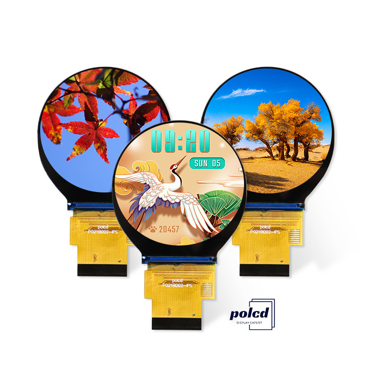Polcd 2,1 inch 480x480 Kleine ronde cirkel schermpaneel SPI RGB-interface Circulair TFT LCD-scherm