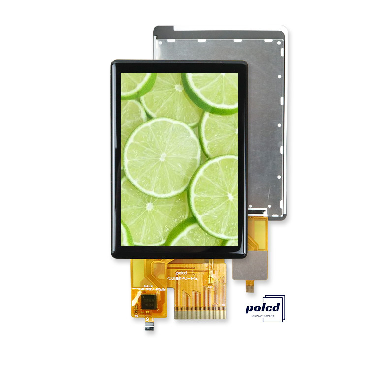Polcd High Luminance 500nit 2,8 inch LCD scherm 240x320 IPS alle hoeken CTP Capacitive Touch TFT Display