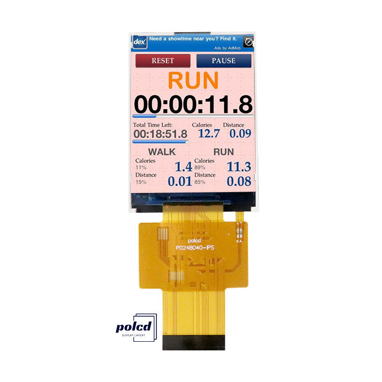 Polcd 2,4 inch IPS LCD-scherm Hoge helderheid 450 nit MCU ST7789V 240x320 Resolutie TFT LCD Display Module