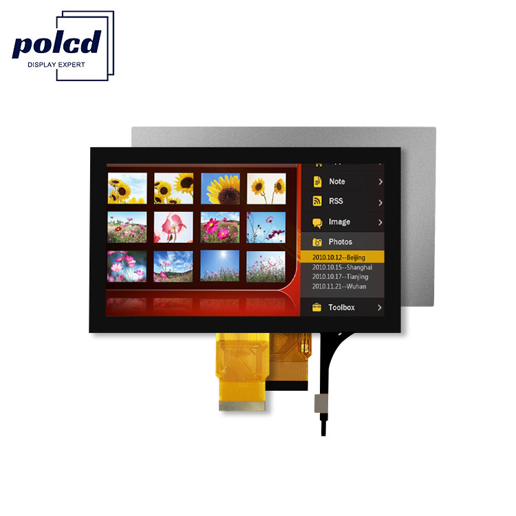 Polcd 7'' Tft Lcd Panel 800x480 capacitieve touchscreen RGB interface 7 inch LCD-module display