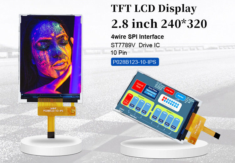Polcd Kleine LCD 2.8' 240x320 Industrial IPS Kleur scherm Full View 2.8 inch Parallel Port TFT LCD Display