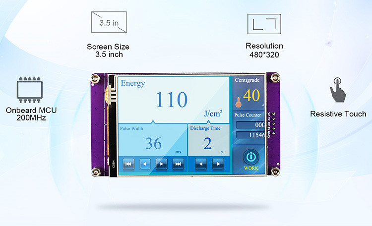 Polcd 3,5 inch Serial Port Instruction Command Screen LCD Modules TFT Display HMI Touch Screen