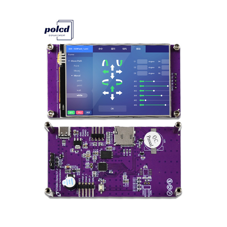 Polcd 3,5 inch Serial Port Instruction Command Screen LCD Modules TFT Display HMI Touch Screen