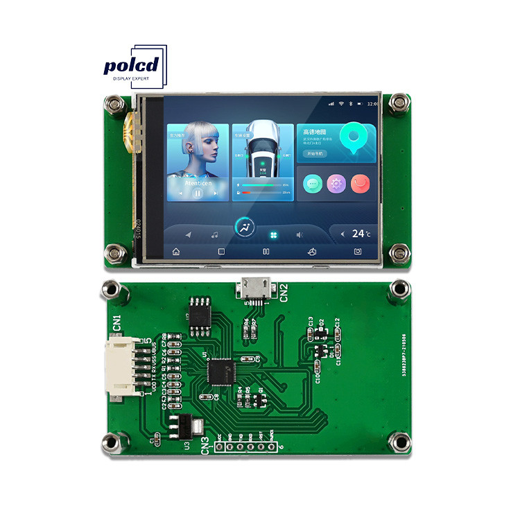Polcd 2.4 inch Tft LCD-module 240*320 Hmi Uart Port Smart Lcd Display Industrial Resistance Touch Screen