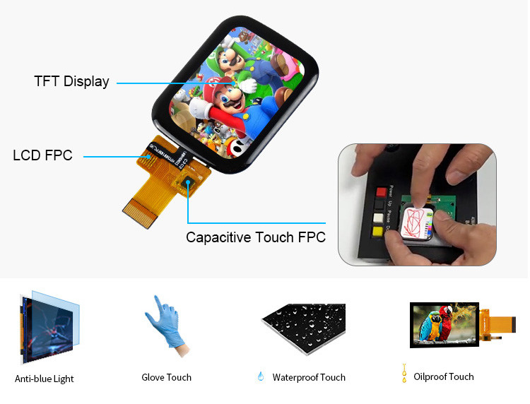 Polcd 1,69 inch Touch Screen Lcd Display 240x280 SPI interface Kleine TFT-module