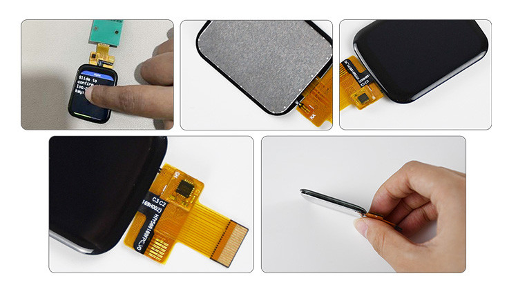 Polcd 1.69 Inch TFT Multi Capacitieve Touchscreen 4 Lijn SPI 240x280 IPS Lcd