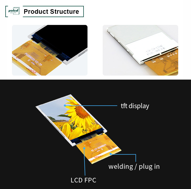Polcd 300 Helderheid 240X320 2,8 Inch Lcd Tft Display ILI9341V Medische LCD Display