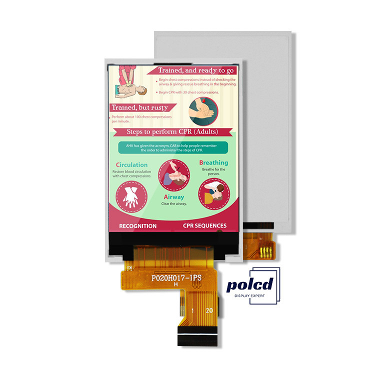 Polcd MCU 8 BIT 2 inch Tft-scherm 30,6 mm IPS TFT LCD-scherm