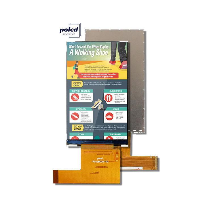 Polcd 4,3-inch TFT LCD High Resolution 480x800 RGB interface IPS Verticaal scherm 4,3-inch LCD-module