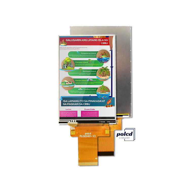 Polcd Custom 3,95 inch 320x480 Ips Tft Lcd RGB interface Liquid Crystal Display Module met aanraak