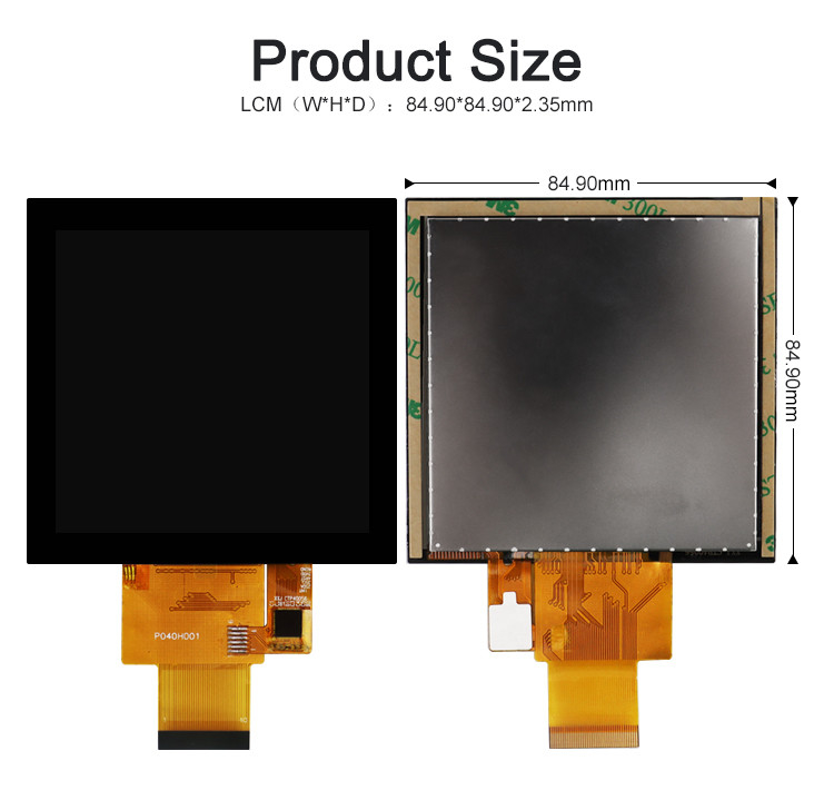 Polcd 4 inch Lcd Panel 480*480 IPS LCD Display Hoge Helderheid RGB Interface TFT LCD Module