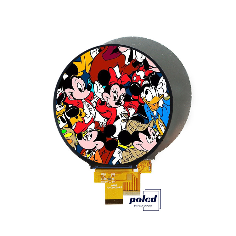 Polcd 4 inch Ronde Circulaire TFT Display 720x720 MIPI-interface 30 Pins ST7703 TFT LCD-schermmodule
