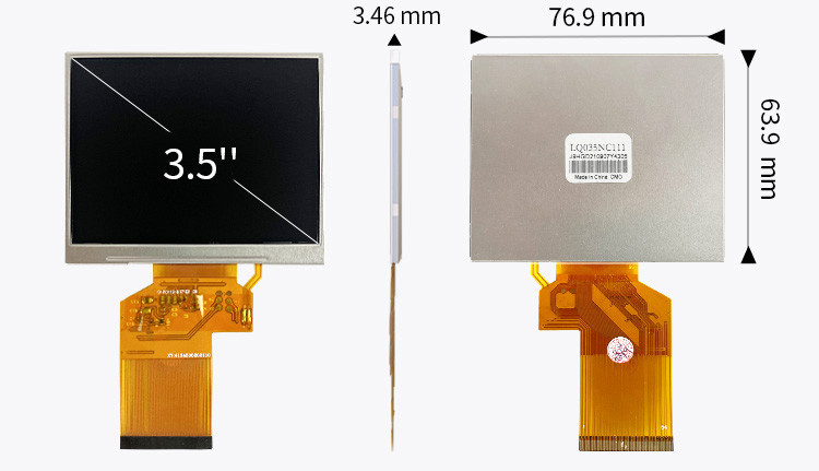 Polcd 3,45 inch 3,5 inch 320x240 vierkant scherm LQ035NC111 Spi Rgb 54 pin TFT display module