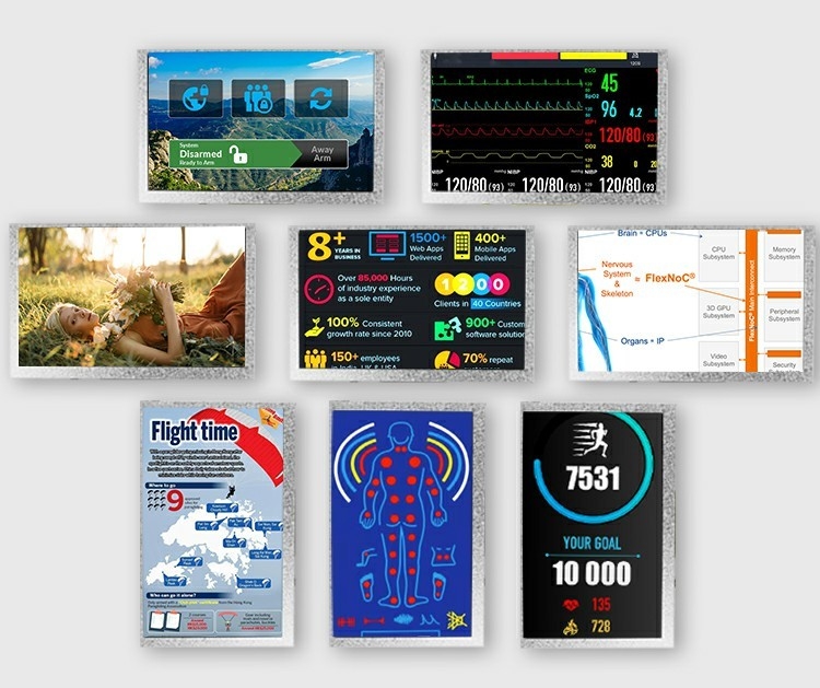 Polcd 5,0 inch TFT LCD-paneel 800*480 Resolutie 500nits RGB-interface 5