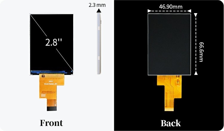 Polcd 2,8 inch IPS Alle kijkhoeken TFT 480*640 Resolutie 20 Pin ST7701S ic LCD Display Module