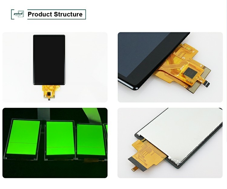 Polcd Custom 3,5 inch capacitieve touch panel 320x480 500nit RGB interface IPS Tft LCD display module